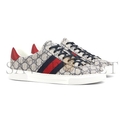 GUCCI MEN'S GUCCI ACE SNEAKER WITH WEB 760775 FACMZ 4049